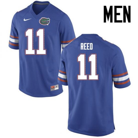 Men's Florida Gators #11 Jordan Reed NCAA Nike Blue Authentic Stitched College Football Jersey APF5862VH